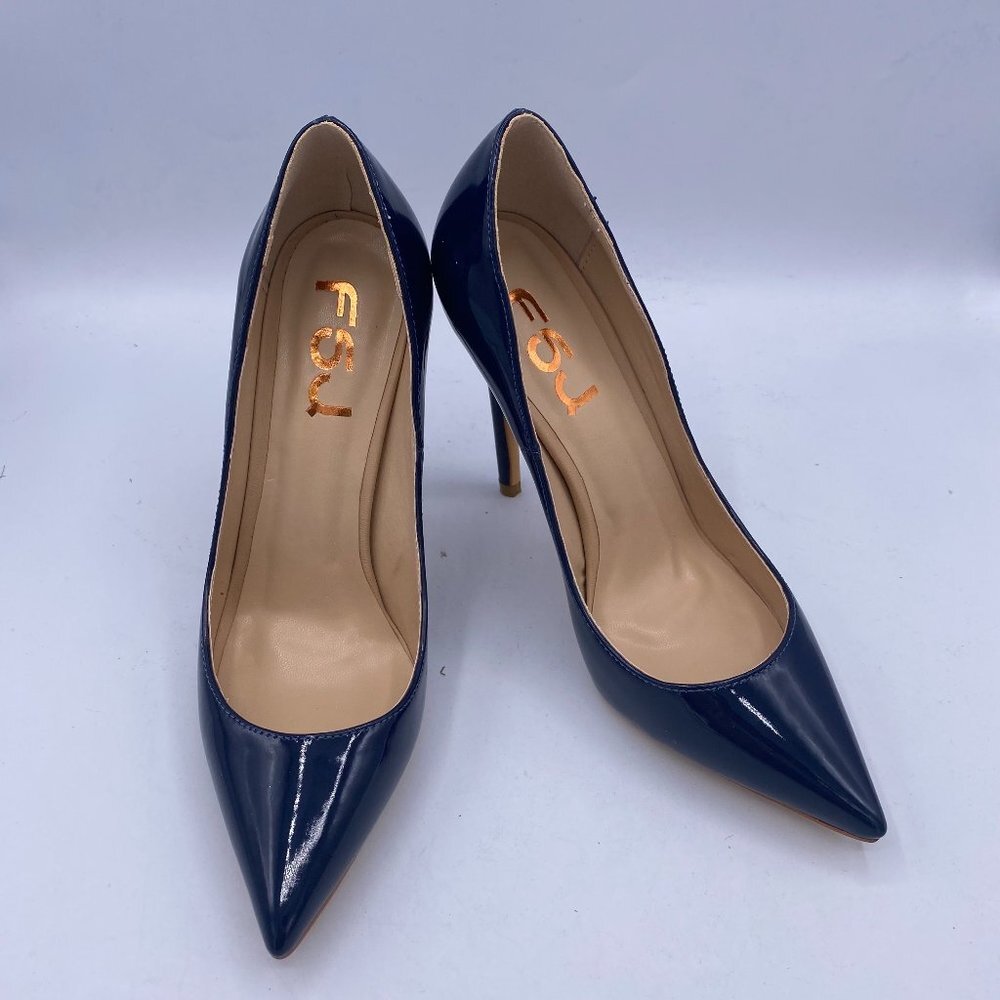 Elegant Blue Stiletto Heels - Picture 2 of 11